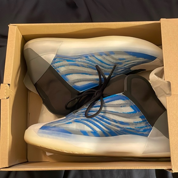 Adidas Yeezy Boost Qntm Frozen Blue Size 12, Used 9.5/10 - Picture 1 of 7